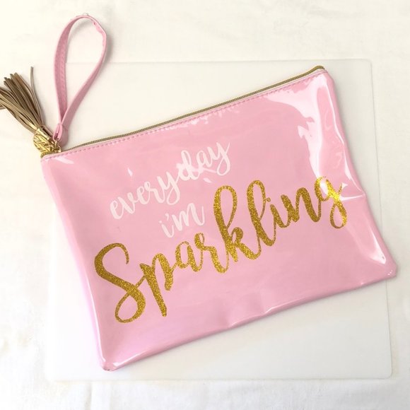 Macbeth Collection by  Margaret Josephs Handbags - 🔵3/$30 Cosmetic bag "Every day I'm Sparkling"